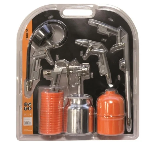 BRIXO SET ACCESSORI ARIA COMPRESSA 5 PEZZI MASSIMA RESISTENZA
