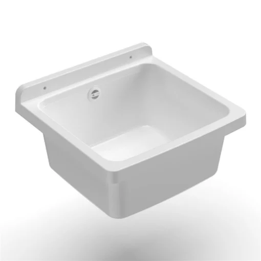 PILOZZO A PARETE BIANCO IN RESINA IDEALE PER AMBIENTI INTERNI ED ESTERNI 40X40X19 CM - Mongardi