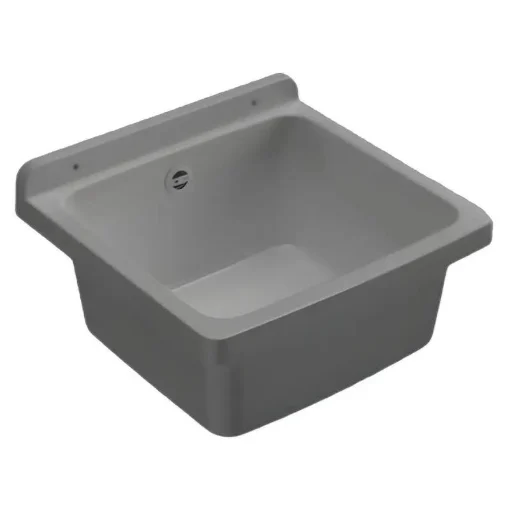 PILOZZO A PARETE COLOR CEMENTO IN RESINA PERFETTO PER AMBIENTI INTERNI ED ESTERNI 40X40X19 CM - Mongardi
