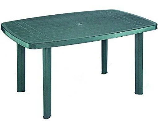MAURY'S TAVOLO FARO DA ESTERNO 138 X 86 X H72 IN COLORE VERDE USATO COME NUOVO - PROGARDEN