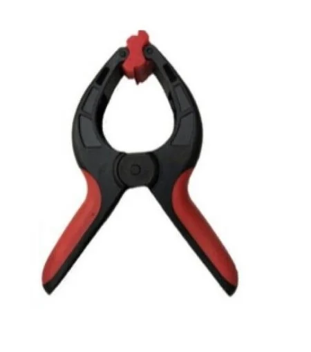 MORSETTO A MOLLA CON IMPUGNATURA BICOMPONENTE ANTISCIVOLO APERTURA 6CM - BRIXO