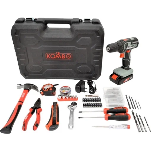 KIT TRAPANO AVVITATORE 20V E 127 ACCESSORI - KOMBO