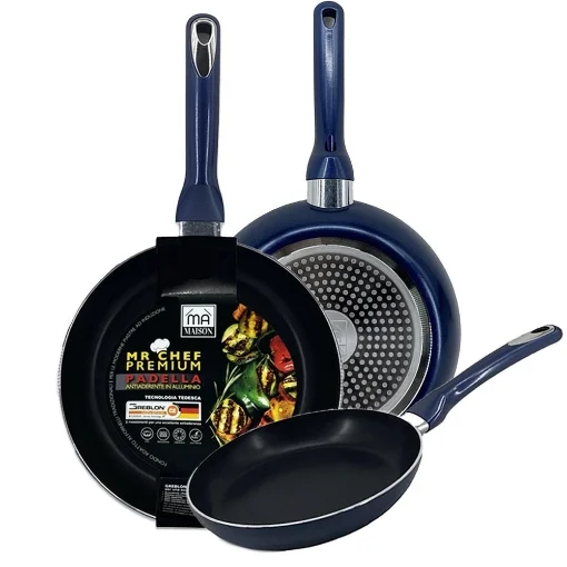 MA MAISON MR CHEF PREMIUM PADELLA CM.22 ANTIADERENTE IN ALLUMINIO CUCINA TRADIZIONALE E INDUZIONE
