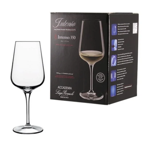 BORMIOLI SET DI 6 CALICI PER VINO LINEA INTENSO DA 35 CL IN VETRO - BORMIOLI ROCCO