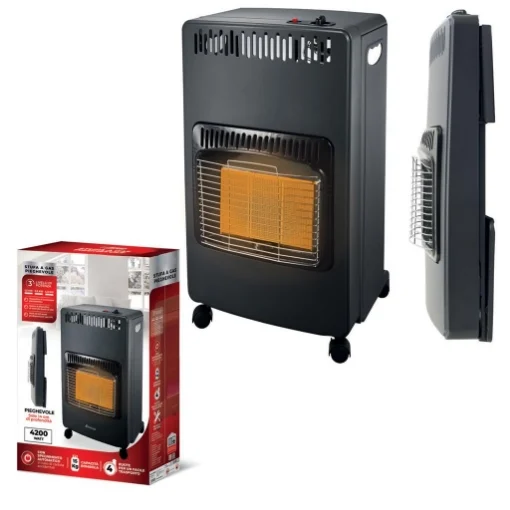 STUFA A GAS PIEGHEVOLE 4200 WATT 3 LIVELLI DI POTENZA FIAMMA BLU - MAURY'S