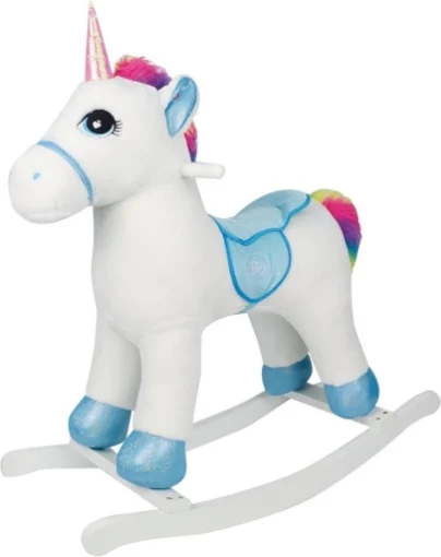 MY VIP - CAVALLO UNICORNO FANTASY A DONDOLO CON SUONI E OCCHI RICAMATI