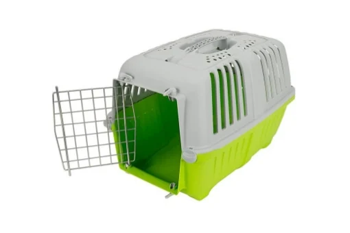 TRASPORTINO CANE GATTO DA VIAGGIO IN PLASTICA CON PRATICA MANIGLIA 48X31X33 CM - MAURY'S