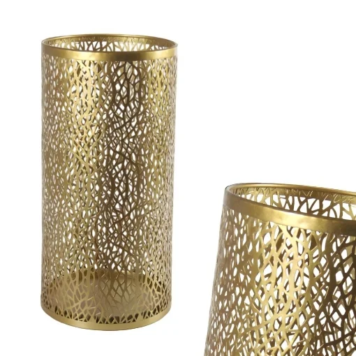 PORTA OMBRELLI IN METALLO TRAFORATO 24XH48 CM IN COLORE ORO - MAURY'S