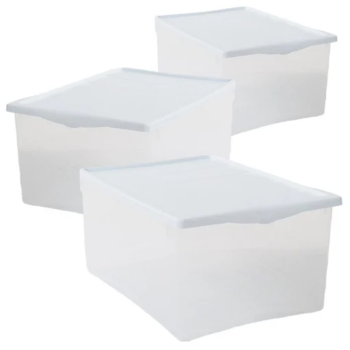SET 3 SCATOLE BIANCO CON COPERCHIO SPRING BOX TAGLIA L 55 X 39 X H25 CM - BELLI E FORTI