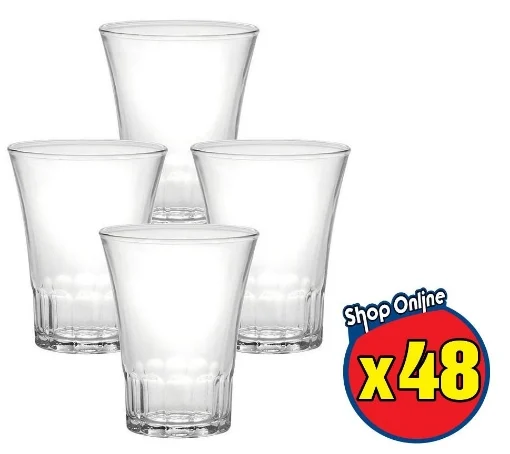 KIT AMALFI 48 BICCHIERINI TRASPARENTI CAFFE' LIQUORI DA 13 CL - BORMIOLI ROCCO