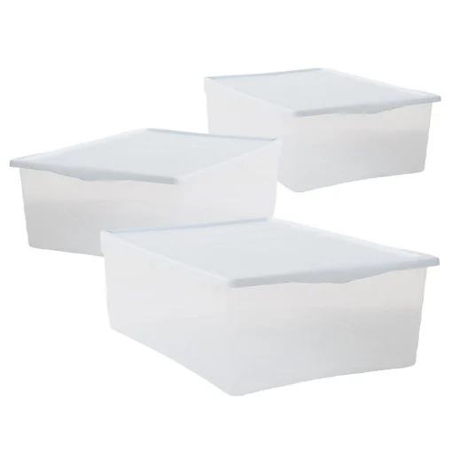 SET 3 SCATOLE BIANCO CON COPERCHIO SPRING BOX TAGLIA XS 32 X 19 X H12 CM - BELLI E FORTI