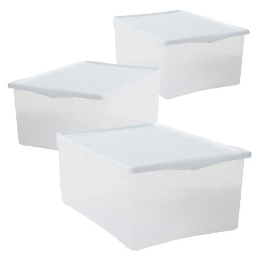 SET 3 SCATOLE BIANCO CON COPERCHIO SPRING BOX TAGLIA M 42 X 35 X H18 CM - BELLI E FORTI