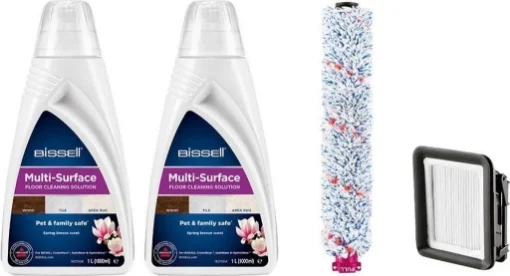 BISSELL PACCHETTO DI PULIZIA MULTISURFACE 2X DETERSIVI + SPAZZOLA + FILTRO