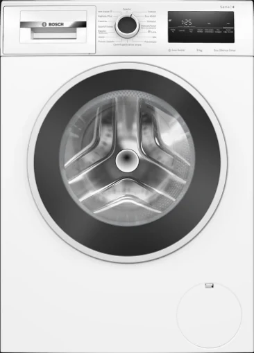 BOSCH SERIE 4 LAVATRICE, CARICAMENTO FRONTALE, 9 KG, 15 PROGRAMMI, PROFONDITÀ 590 MM, BIANCO, LIVELLO RUMOROSITÀ CENTRIFUGA 72 DB(A), CLASSE A WAN28219IT