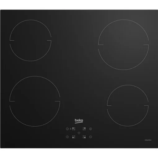 BEKO HII64401QT PIANO COTTURA A INDUZIONE CM. 59 - VETROCERAMICA NERO - LARGHEZZA 59 CM - NUMERO FUOCHI 4 - PROFONDITÀ 52 CM - TOUCH CONTROL