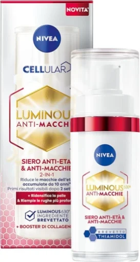 NIVEA LUMINOUS ANTI-MACCHIE SIERO ANTI ETÀ 2 IN 1 30ML