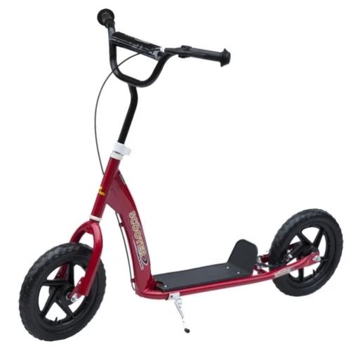 MONOPATTINO PER BAMBINI 5-12 ANNI CON FRENO POSTERIORE E MANUBRIO REGOLABILE, 120X52X80-88 CM, ROSSO