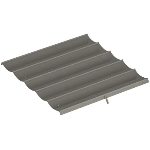TETTUCCIO DI RICAMBIO PER GAZEBO 3X3 M CON 10 FORI DI DRENAGGIO, GRIGIO CHIARO - MAURY'S