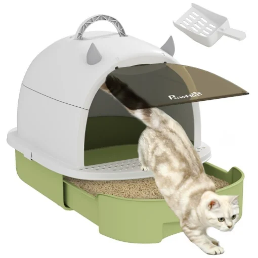 LETTIERA PER GATTI CHIUSA CON VASSOIO ESTRAIBILE, PALETTA E FILTRO AI CARBONI ATTIVI, MULTICOLORE - MAURY'S