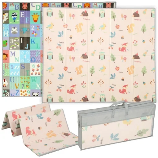 TAPPETO PER BAMBINI 0-3 ANNI CON NUMERI E LETTERE E SUPERFICIE IMPERMEABILE, IN XPE MULTICOLORE, 176.5X148X1 CM