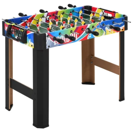 CALCIO BALILLA CON 2 TABELLONI SEGNAPUNTI, IN LEGNO, ACCIAIO INOX E PLASTICA, 86.5X43.5X63 CM, MULTICOLORE - MAURY'S