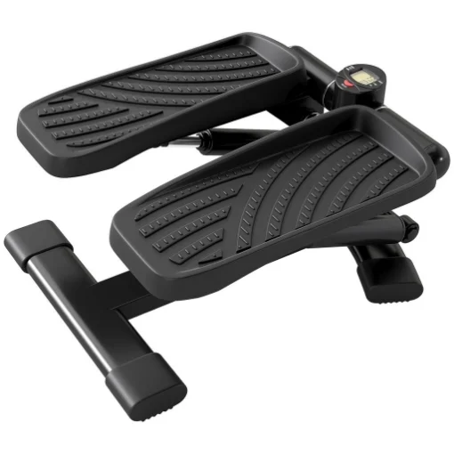 STEPPER TWISTER 2 IN 1 CON MONITOR LCD, PEDALI GRANDI E ANTISCIVOLO, CAPACITÀ 100 KG, NERO - MAURY'S