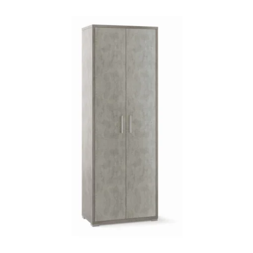 ARMADI DA ARREDO CON 2 ANTE DIMENSIONI 199X71X41 CM COLORE CEMENTO - MAURY'S