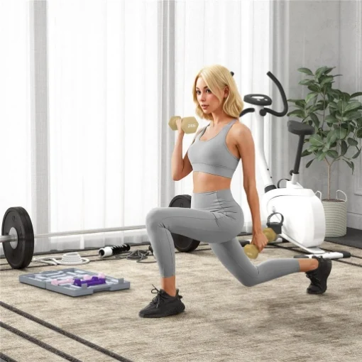 Set di Manubri Pesi Fitness da 9 kg con Impugnatura Antiscivolo e Valigetta, Multicolore - MAURY'S