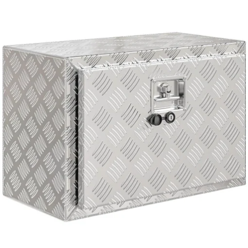 Cassetta degli Attrezzi Box Portautensili in Alluminio, 60.9x35.5x40.6cm, Argento - MAURY'S