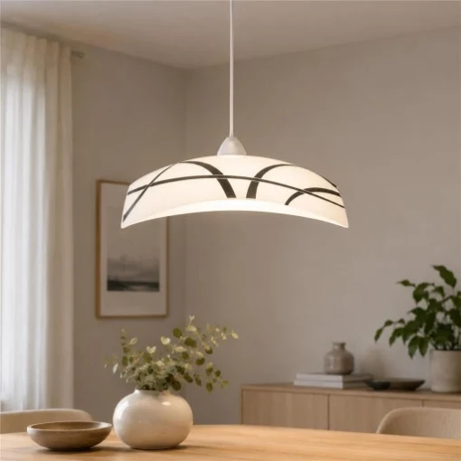 CLIO LAMPADA SOSPENSIONE DA SOFFITTO E27 1 LUCE 40X40 NERA - TRIO LIGHTING