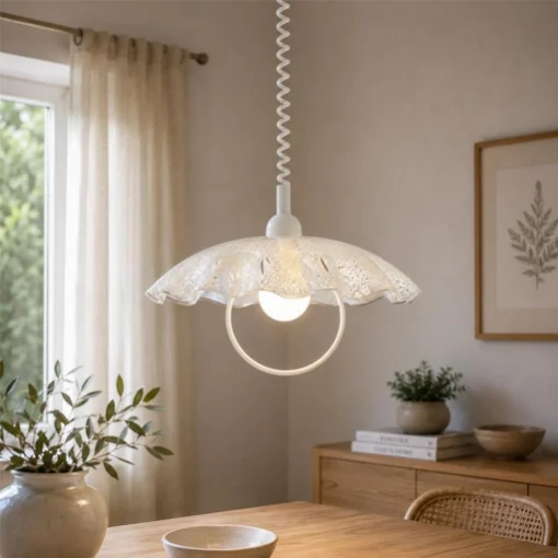 CAMILLA LAMPADA SALISCENDI DA SOFFITTO E27 1 LUCE 45CM - TRIO LIGHTING