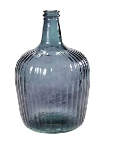 BOTTIGLIA DECORATIVA IN VETRO DA 8 LT IN COLORE NERO - MAURY'S