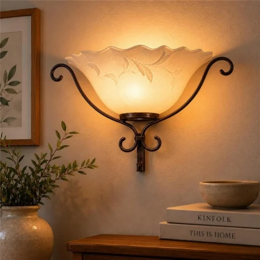 AMBRA LAMPADA APPLIQUE DA PARETE E27 DA 1 LUCE - MAURY'S