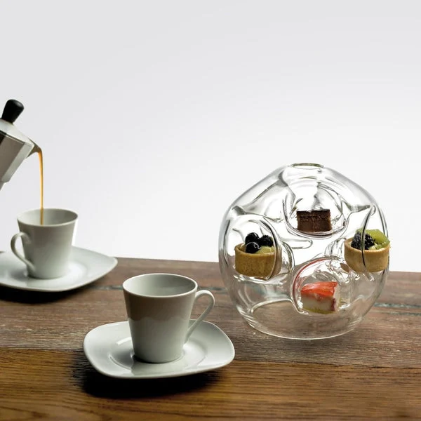 Gennaro 9, sfera porta dolci in vetro - Blueside Emotional Design