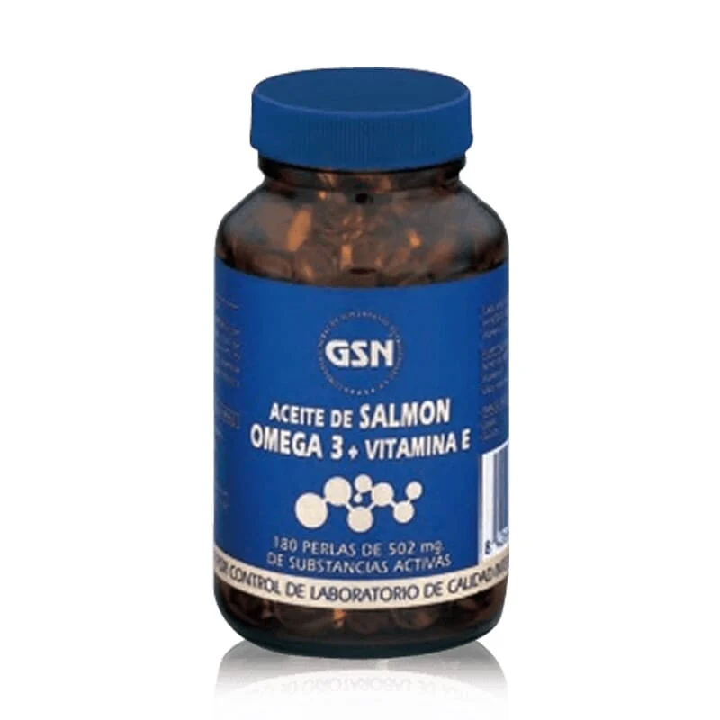 Olio Di Salmone Omega 3 + Vitamina E 180 Softgels - GSN