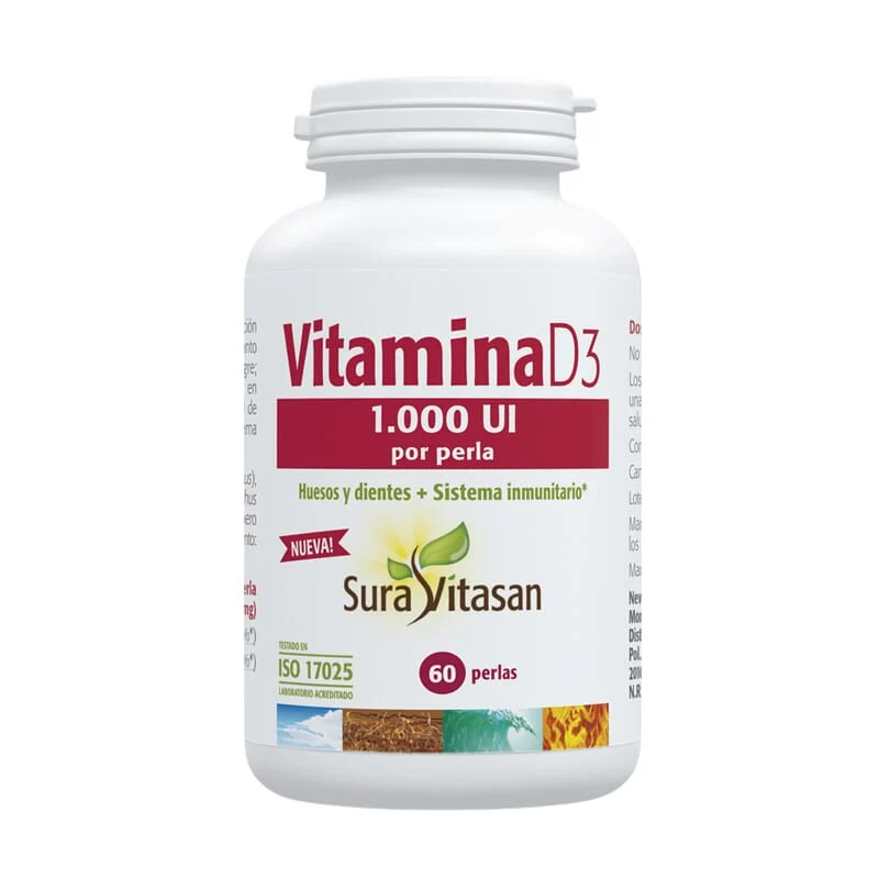 Vitamina D3 1000 ui 60 VCaps - Sura Vitasan