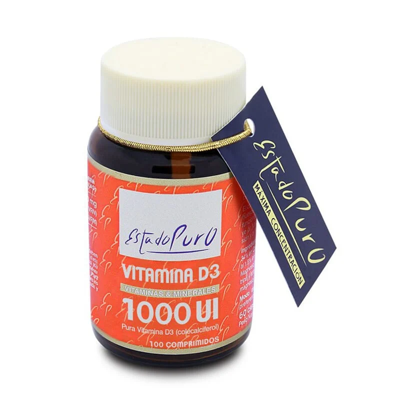 Estado puro Vitamina D3 1000 ui 100 Tabs - Tongil