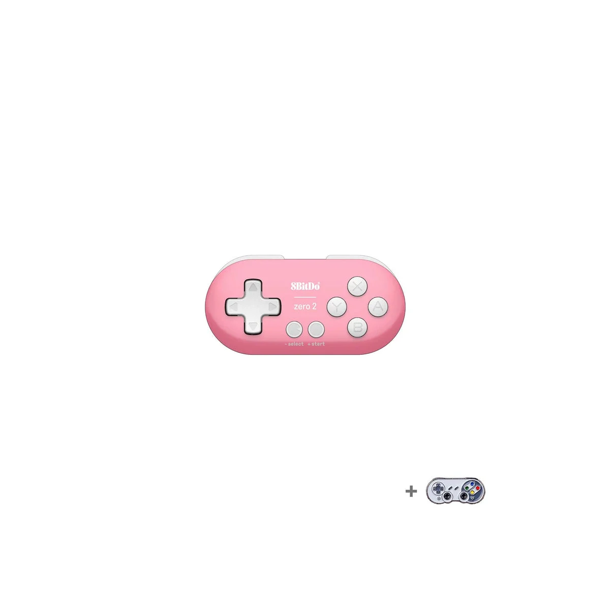 8BitDo Zero 2 Bluetooth Wireless Game Controller for Switch/Windows/Android/macOS Pink