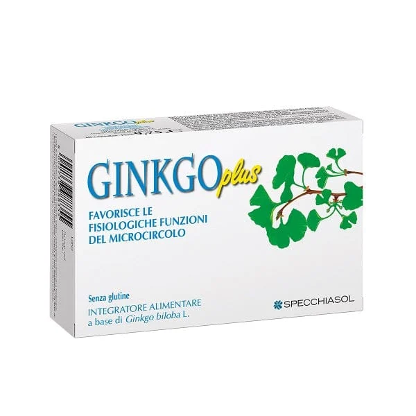 SPECCHIASOL Ginkgo Plus Integratore Alimentare 30 Capsule