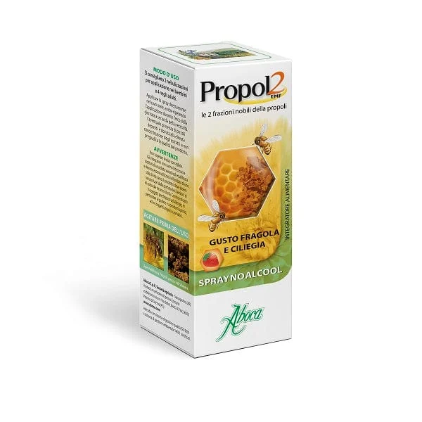 ZENTIVA Propol2 EMF Spray No Alcool 30 ml Gusto Fragola e Ciliegia