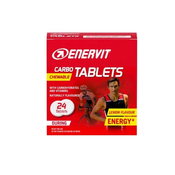 ENERVIT Carbo Chewable Tablets 24 Tavolette Masticabili Gusto Limone Energy