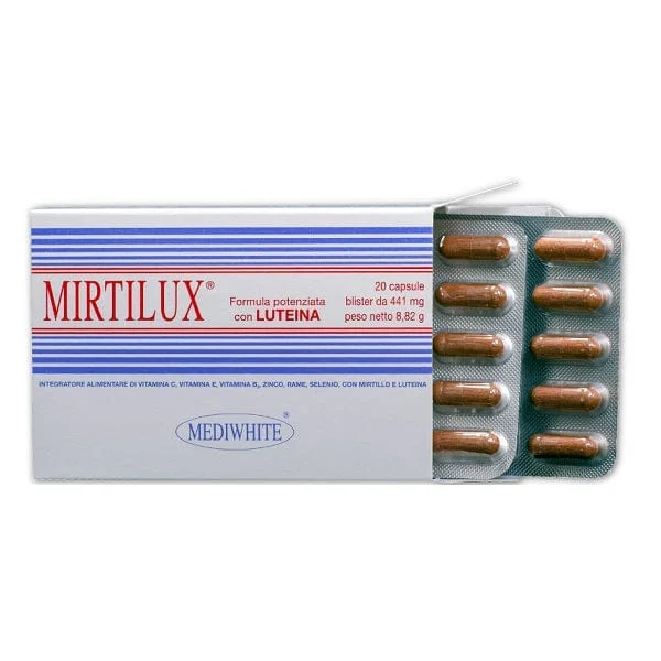 MEDIWHITE Mirtilux 20 Capsule