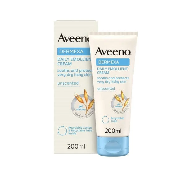 AVEENO Crema Idratante Per Pelle Molto Secca e con Prurito adatto per pelle con tendenza atopica e soggetta a eczema 200 ml