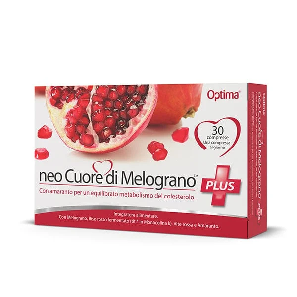 OPTIMA NATURALS Neocuore Di Melograno Plus 30 Compresse Cuore di Melograno