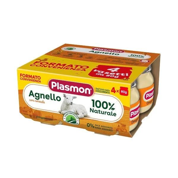 PLASMON Omogeneizzato Agnello 4 x 80 g