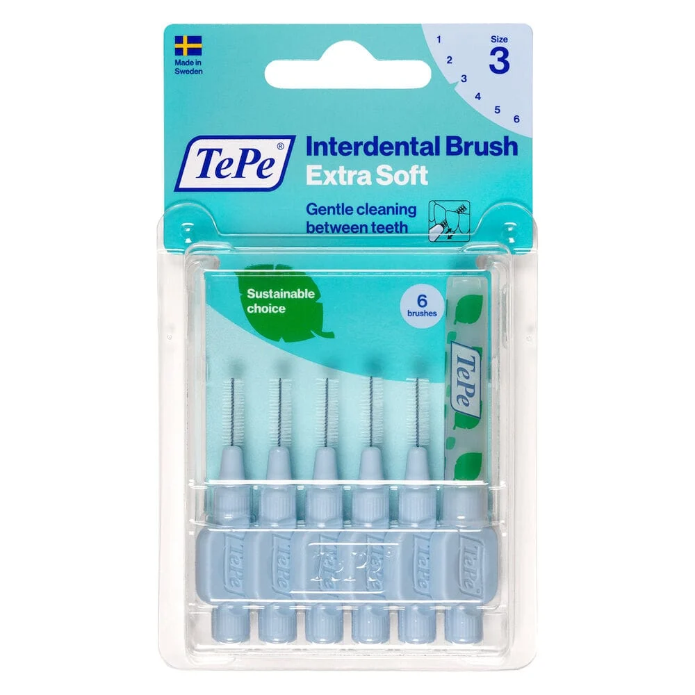 TEPE Scovolino Extra Soft Azzurro Per Pulizia Interdentale Misura ISO 3 (filo 0,6 mm) 6 Pezzi
