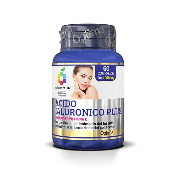OPTIMA NATURALS Acido Ialuronico Plus 60 compresse 1000 mg