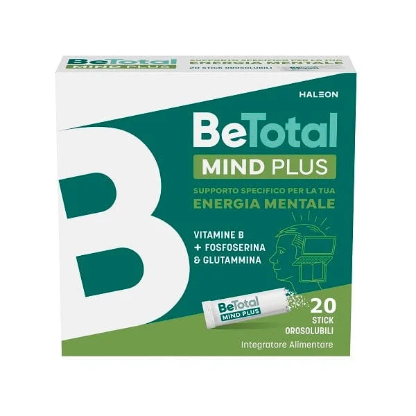 BETOTAL Mind Plus Vitamine B Fosfoserina Glutammina 20 Bustine Orosolubili