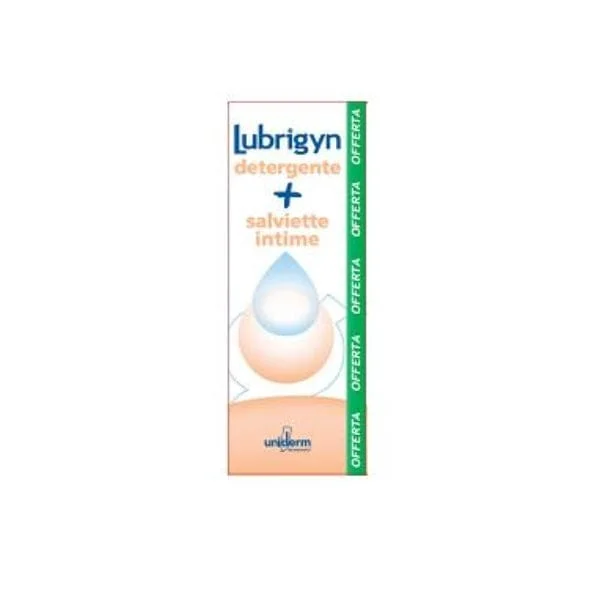 LUBRIGYN Cofanetto Detergente Liquido 200 ml + 15 Salviette Intime