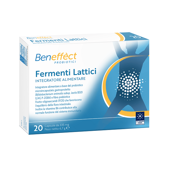 BENEFFECT Integratore Fermenti lattici 20 Capsule